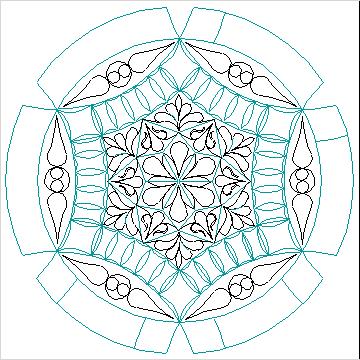 (image for) Hexagon Star Wedding Ring Set-L04576*